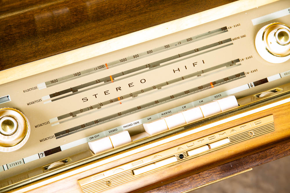 Mid Century Modern Stereo Console Saba 3000 Record Player Radio Vintage Working - Image 9