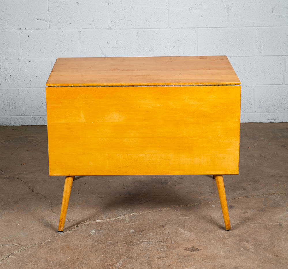 Mid Century Modern Dining Table Paul Mccobb Planner Group Winchendon Solid Maple Drop Leaf Vintage - Image 4