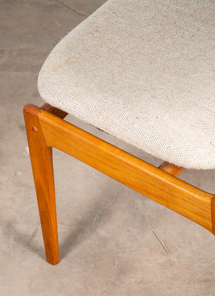 Mid Century Danish Modern Dining Chairs Set 4 Benny Linden Teak Denmark Floating - Image 9