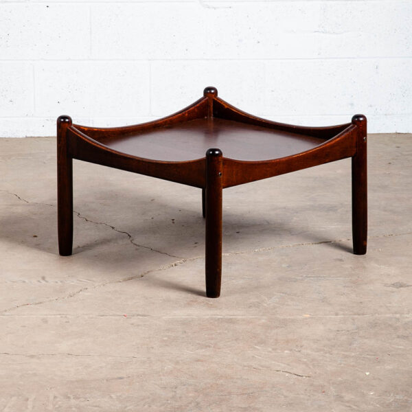 Mid Century Danish Modern End Side Table Nightstand Floating Square Cube Beech