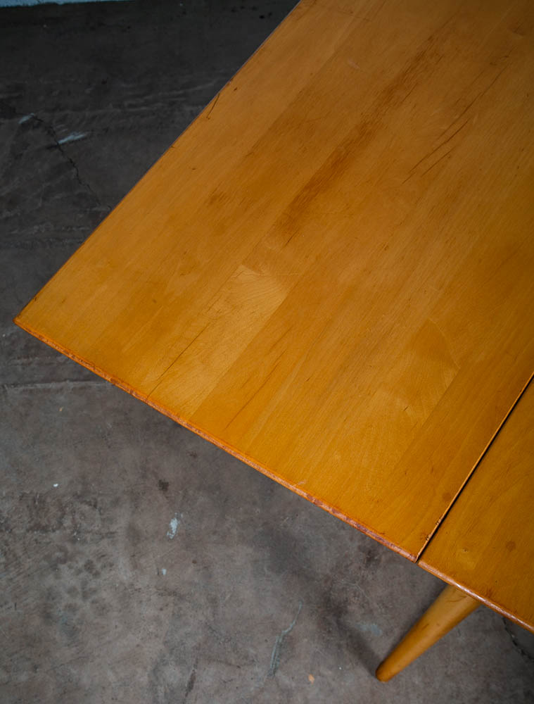Mid Century Modern Dining Table Paul Mccobb Planner Group Winchendon Solid Maple Drop Leaf Vintage - Image 8