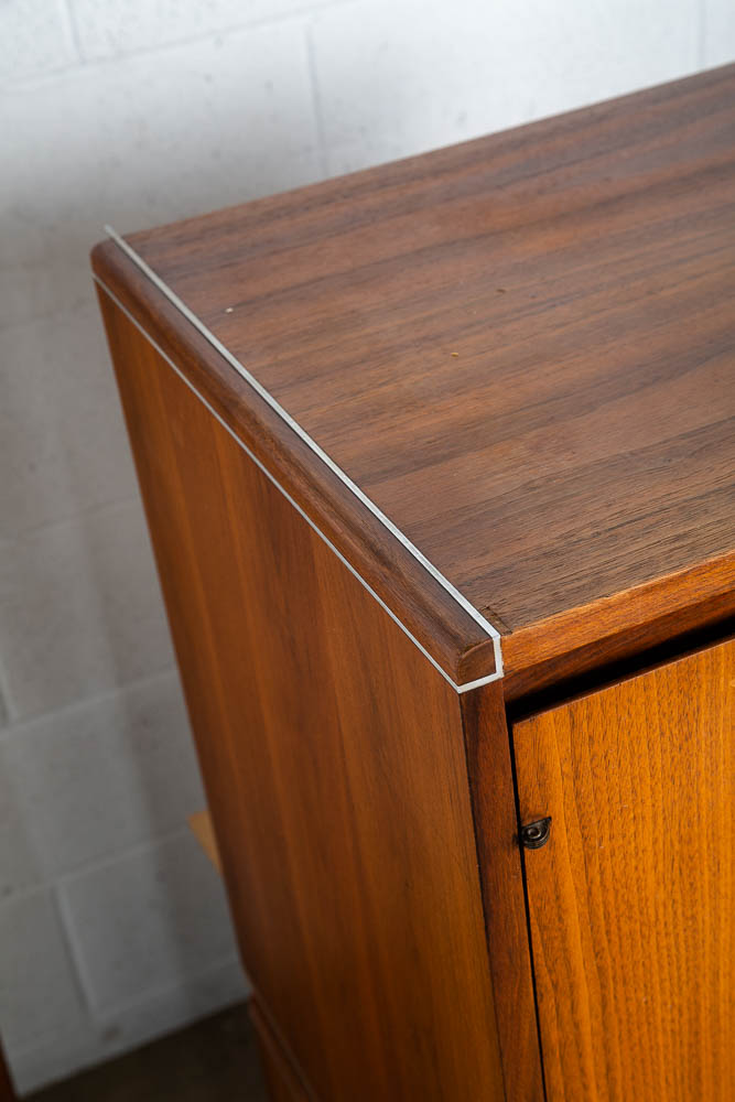 Mid Century Modern Wall Unit Barzilay Walnut System Audio 2-3 Bay Modular Gerald McCabe Large Adjustable Shelving Hifi - Image 12