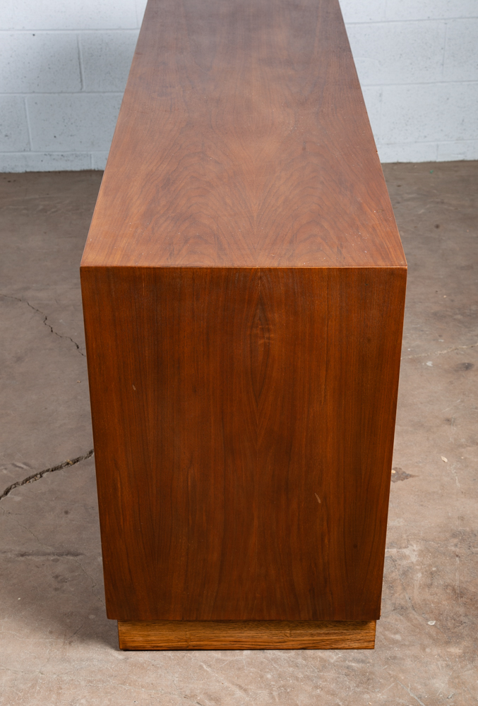 Mid Century Modern Credenza Sideboard Kroehler Entry Walnut Refinished Drawers M - Image 6