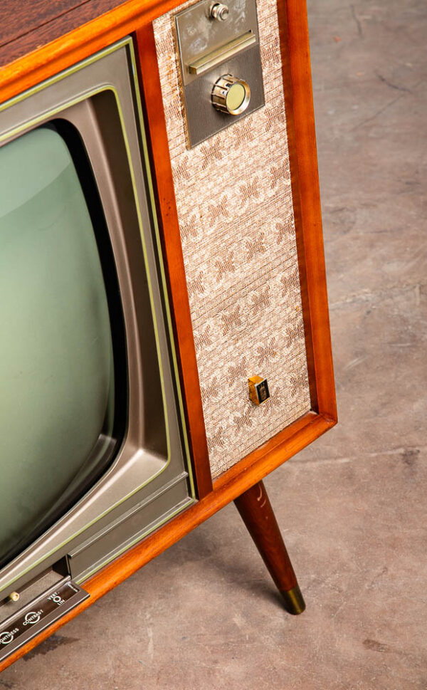 Mid Century Modern Television Zenith TV Serviced Working Mahogany Wood Vintage - Image 11