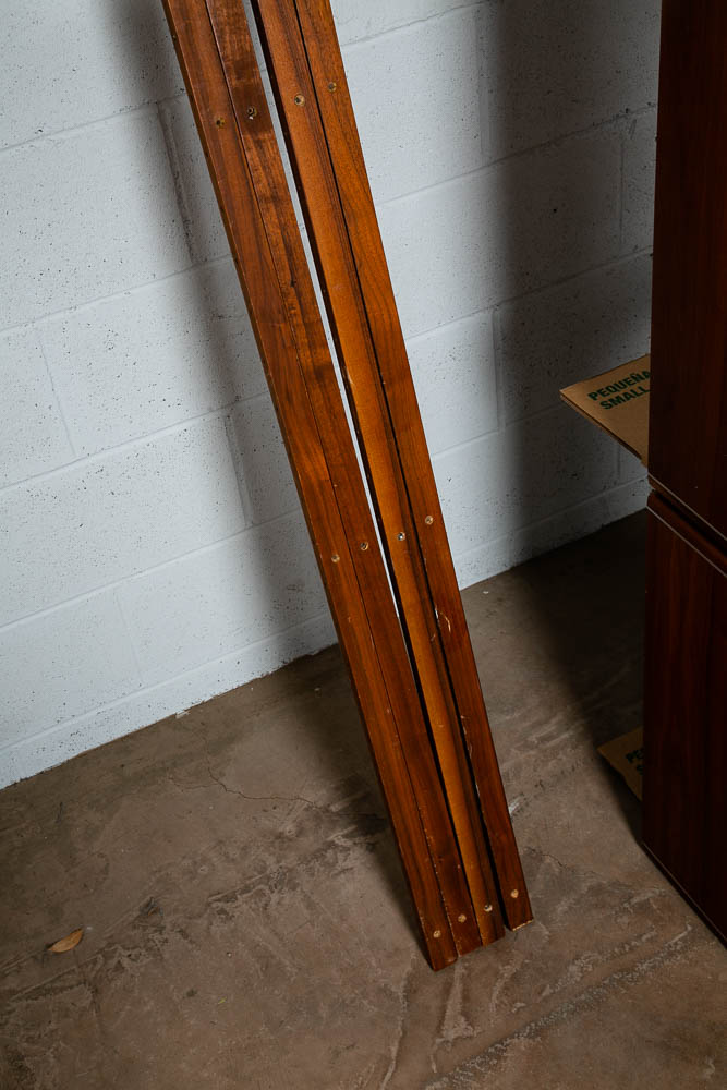 Mid Century Modern Wall Unit Barzilay Walnut System Audio 2-3 Bay Modular Gerald McCabe Large Adjustable Shelving Hifi - Image 8