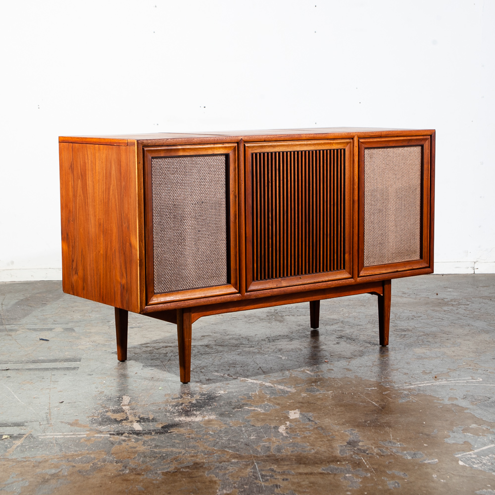 Mid Century Modern Stereo Console Drexel Declaration Radio Record Player Service - Image 2