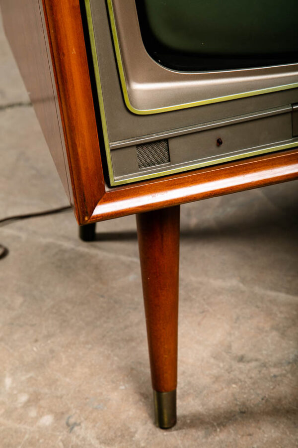 Mid Century Modern Television Zenith TV Serviced Working Mahogany Wood Vintage - Image 9