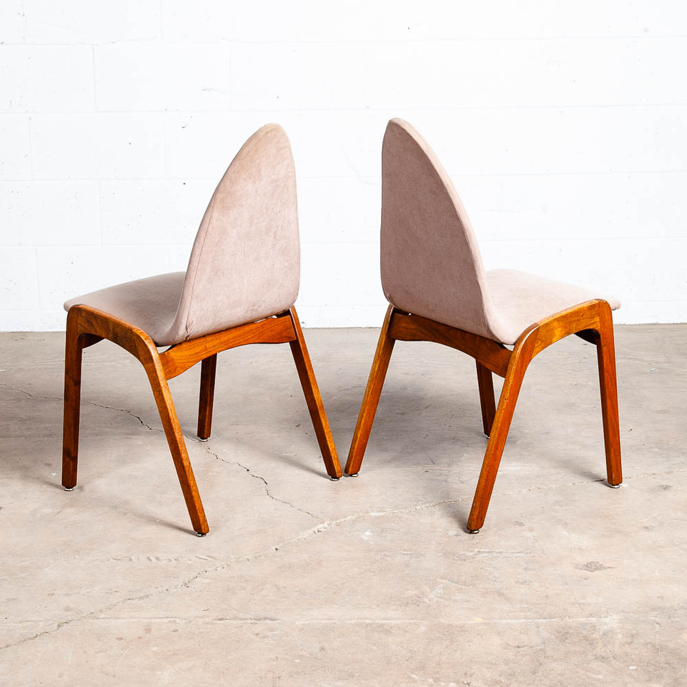Mid century Modern Dining Chairs Set 4 Chet Beardsley Tan Danish Vintage Peach - Image 5