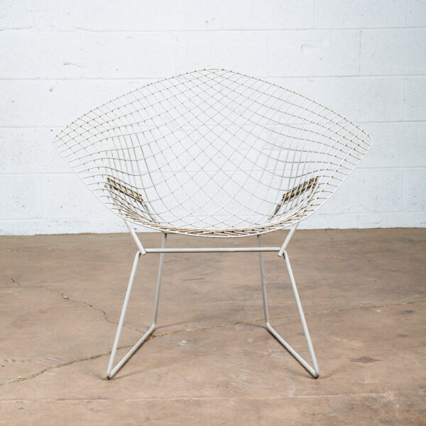 Mid Century Modern Lounge Chair Harry Bertoia Set Pair Knoll Diamond Grey - Image 9