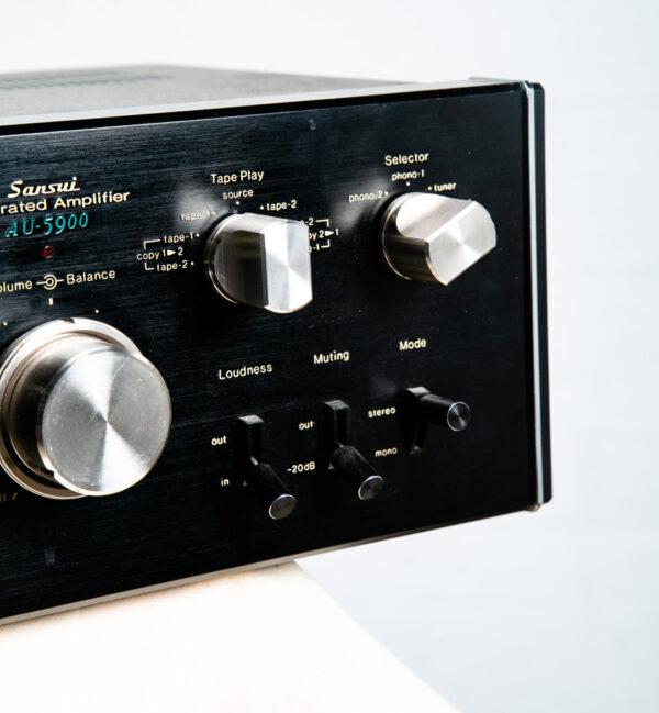 Vintage Sansui AU-5900 Integrated Amplifier Amp Working Black Silver 1976 - Image 5
