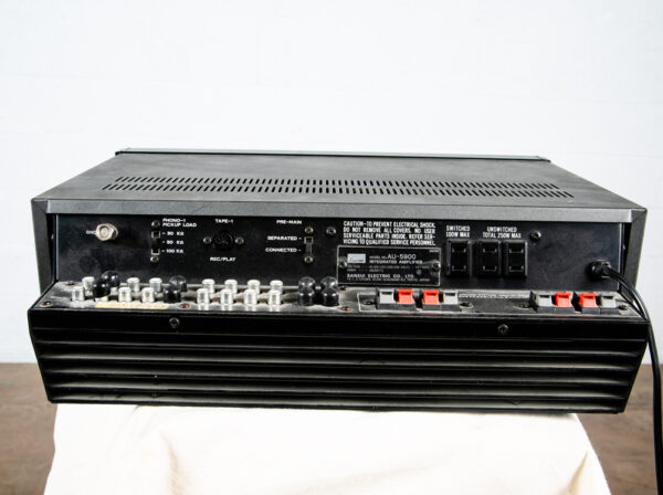 Vintage Sansui AU-5900 Integrated Amplifier Amp Working Black Silver 1976 - Image 8