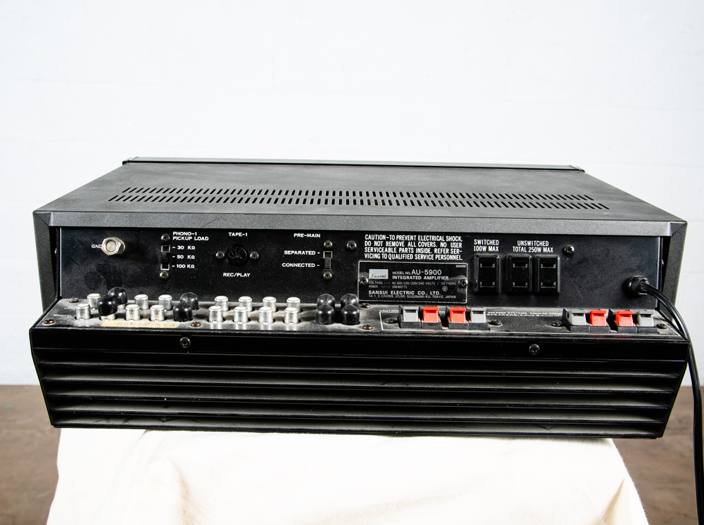 Sansui AU-5900 インテグレーテッドアンプジャック品 ☆45年前！ SANSUI AU-5900 プリメインアンプのメンテナンスを