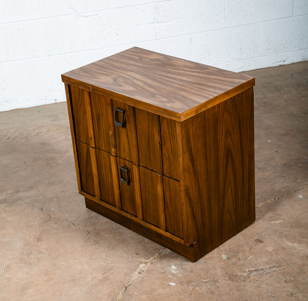 Mid Century Modern Nightstand End Table Dixie Side Entryway Walnut Drawer Wood - Image 6