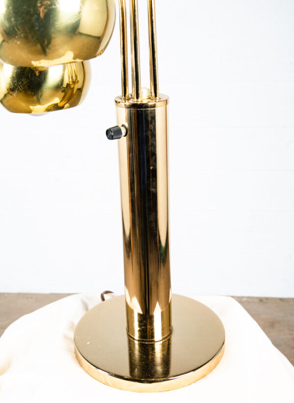 Mid Century Modern Table Lamp Brass 5 Light Gold Mcm Metal Waterfall Vintage - Image 7