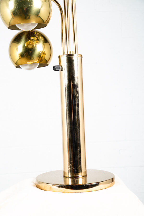 Mid Century Modern Table Lamp Brass 5 Light Gold Mcm Metal Waterfall Vintage - Image 6