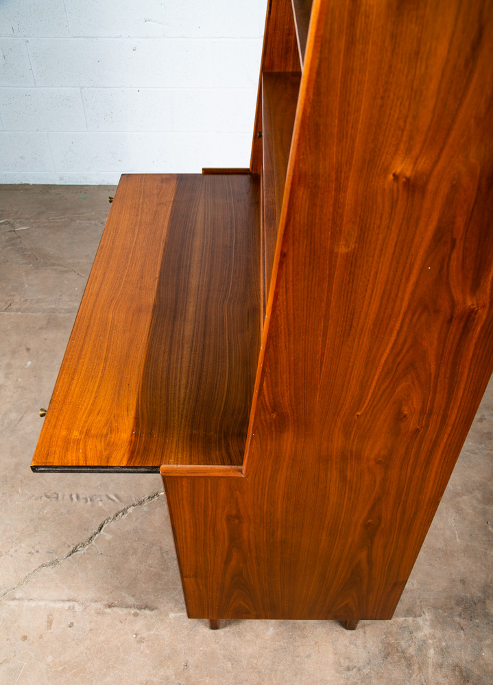 Mid Century Modern Secretary Desk Drexel Declaration Kipp Stewart Bookshelf Mcm - Image 10
