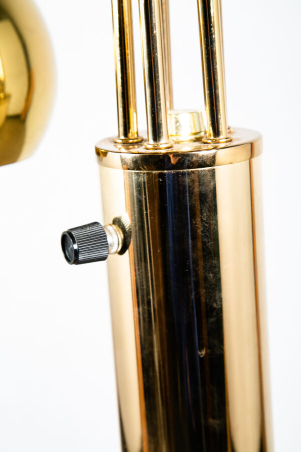 Mid Century Modern Table Lamp Brass 5 Light Gold Mcm Metal Waterfall Vintage - Image 8