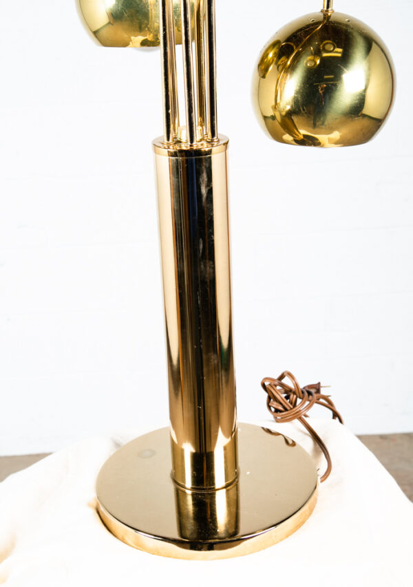 Mid Century Modern Table Lamp Brass 5 Light Gold Mcm Metal Waterfall Vintage - Image 5
