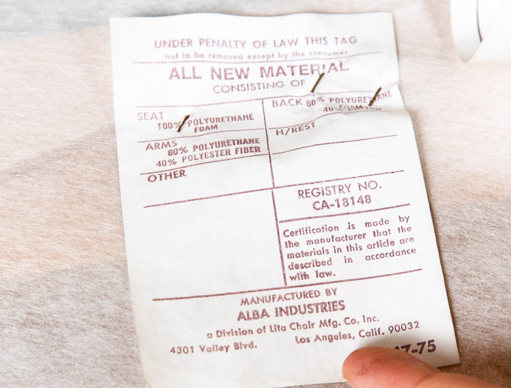 Mid Century Modern Lounge Chair Walnut Arms Brown Tufted Work Armchair Vintage - Image 12