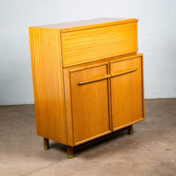 Mid Century Modern Highboy Dresser Gentlemans Chest Brown Saltman Mahogany Keal