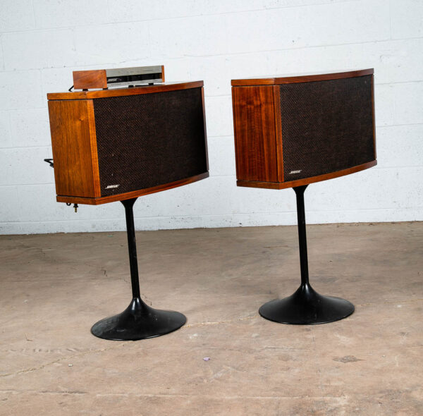Mid Century Modern Speakers Bose Series 901 IV Tested Tulip Speaker Stand Hifi - Image 5