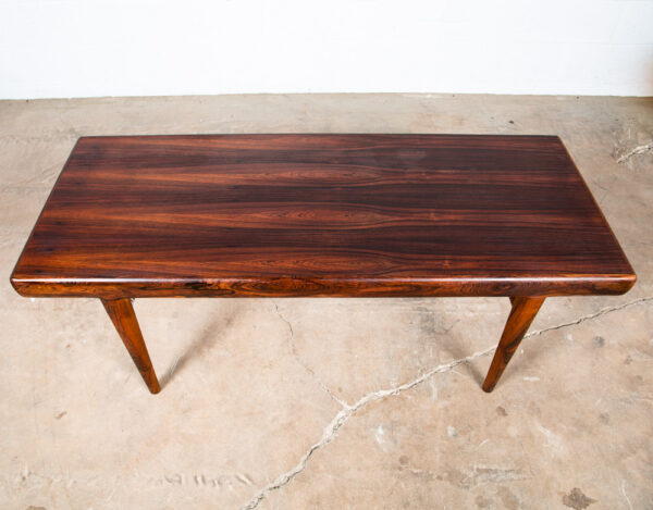 Mid Century Danish Modern Coffee Table Brazilian Rosewood Drawer Johannes Andersen Mcm CFC - Image 2
