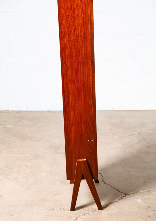 Mid Century Danish Modern Grandfather Clock Teak Brixon Swiss Switzerland Glass - Image 6
