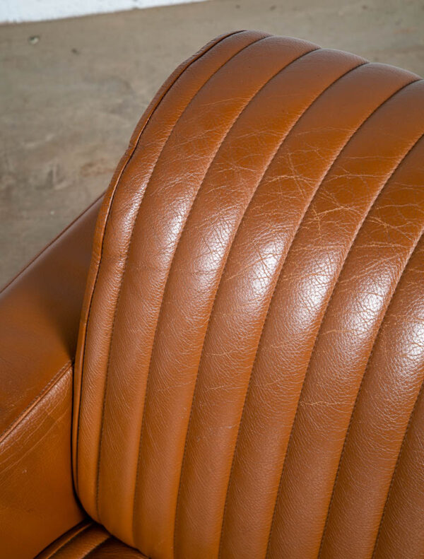 Mid Century Modern Lounge Chairs Nienkamper Germany Leather Cognac Tan De Sede - Image 10