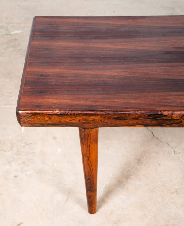 Mid Century Danish Modern Coffee Table Brazilian Rosewood Drawer Johannes Andersen Mcm CFC - Image 5
