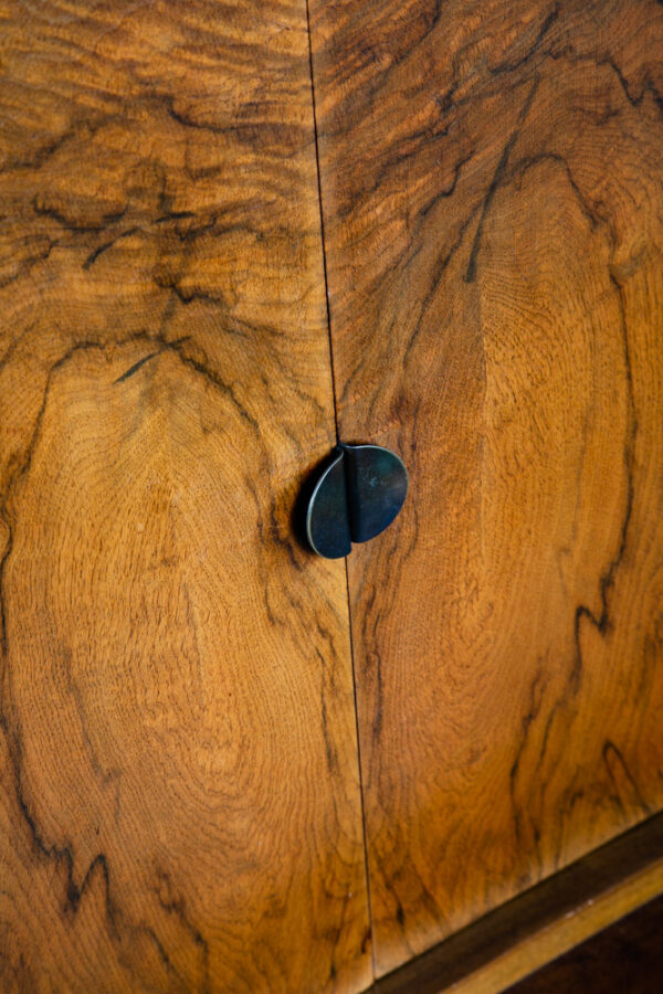 Mid Century Danish Modern Credenza Teak Sideboard Locking Drawers Cabinet - Image 5