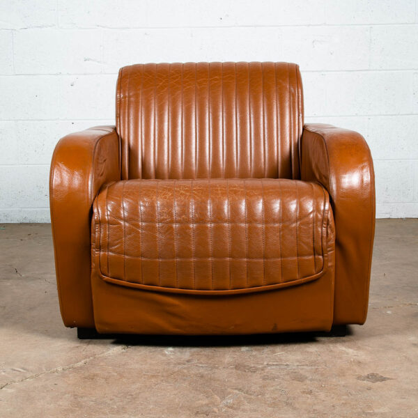 Mid Century Modern Lounge Chairs Nienkamper Germany Leather Cognac Tan De Sede - Image 6
