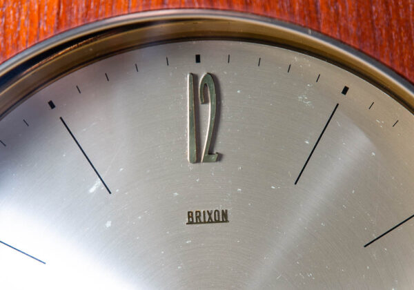 Mid Century Danish Modern Grandfather Clock Teak Brixon Swiss Switzerland Glass - Image 8