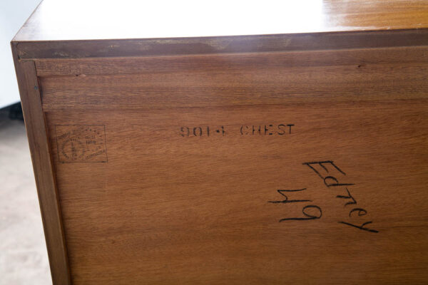 Mid Century Modern Highboy Dresser Gentlemans Chest Brown Saltman Mahogany Keal - Image 10