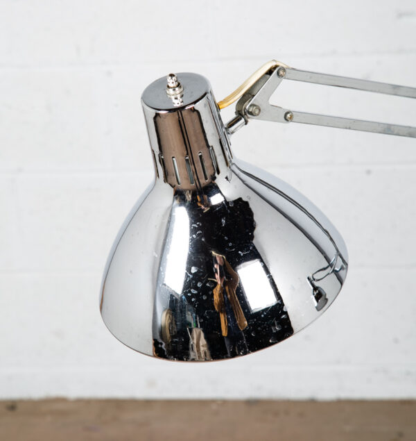 Mid Century Modern Table Lamp Set Luxo Pair Light Lighting Chrome Jac Jacobsen - Image 11