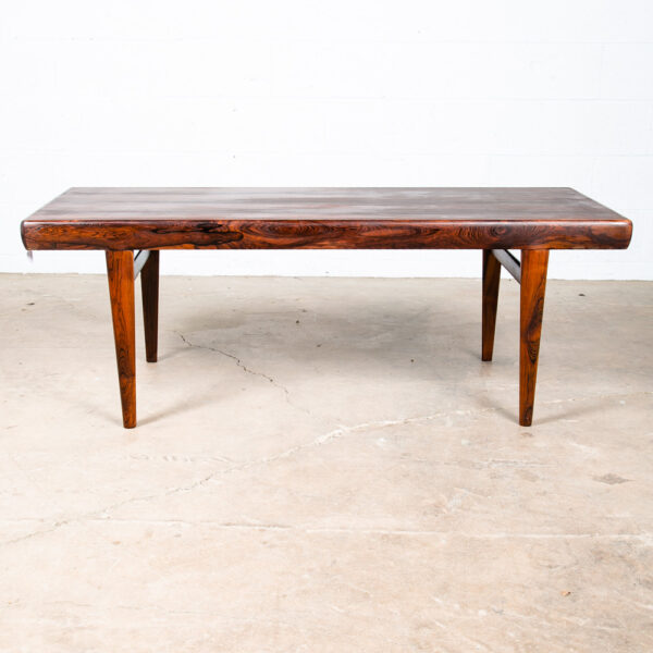 Mid Century Danish Modern Coffee Table Brazilian Rosewood Drawer Johannes Andersen Mcm CFC - Image 3