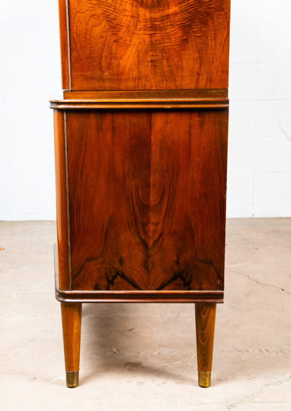 Mid Century Danish Modern Credenza Teak Sideboard Locking Drawers Cabinet - Image 7