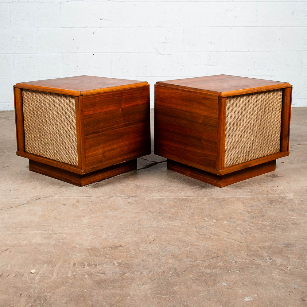 Mid Century Modern Vintage Speakers Electro Voice 12trxb Pair Walnut Barzilay NM