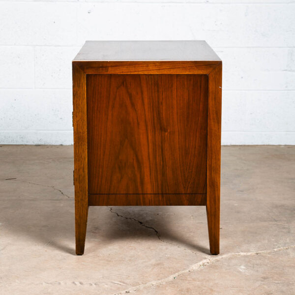 Mid Century Modern Nightstand Side Table Doors Drawer Walnut Wood Vintage Drexel - Image 6