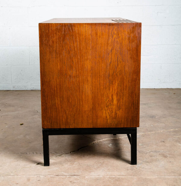 Mid Century Modern Compact Credenza Cabinet Refrigerator Storage Silkeborg Lock - Image 3