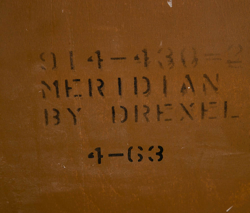 Mid Century Modern Dresser Highboy Drexel Bleached Walnut Burl Vintage 5 Drawer - Image 7