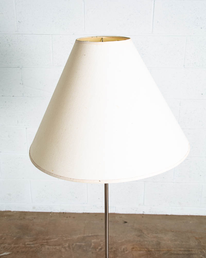 Mid Century Modern Floor Lamp Chrome 1 Light Lightolier Mcm Round Minimalist NM - Image 6