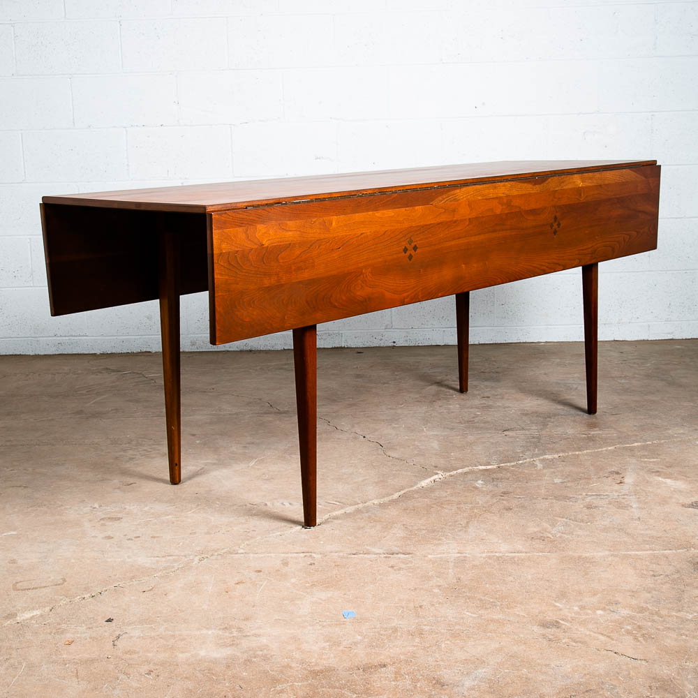Mid Century Modern Dining Table Kipp Stewart Winchendon Solid Cherry Drop Leaf - Image 2