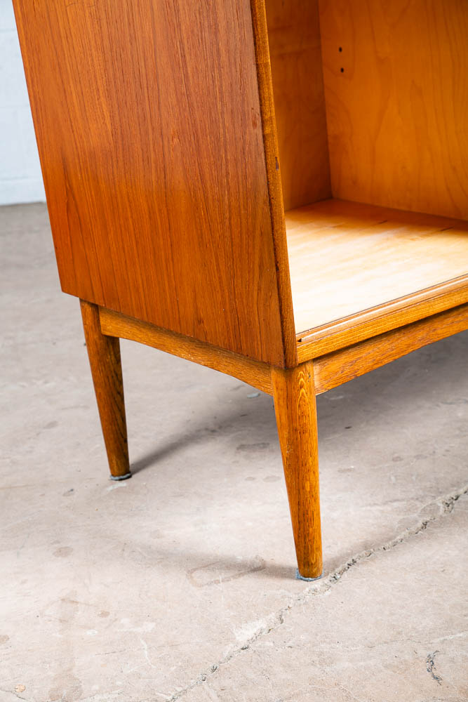 Mid Century Danish Modern Credenza Highboard Teak Oak Drawers 2 tier Cabinet Mcm - Image 11