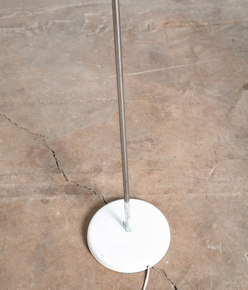 Mid Century Modern Floor Lamp Chrome 1 Light Lightolier Mcm Round Minimalist NM - Image 8