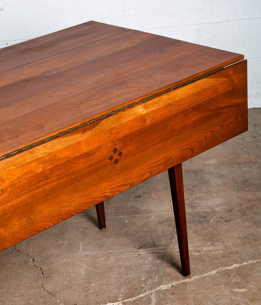 Mid Century Modern Dining Table Kipp Stewart Winchendon Solid Cherry Drop Leaf - Image 10