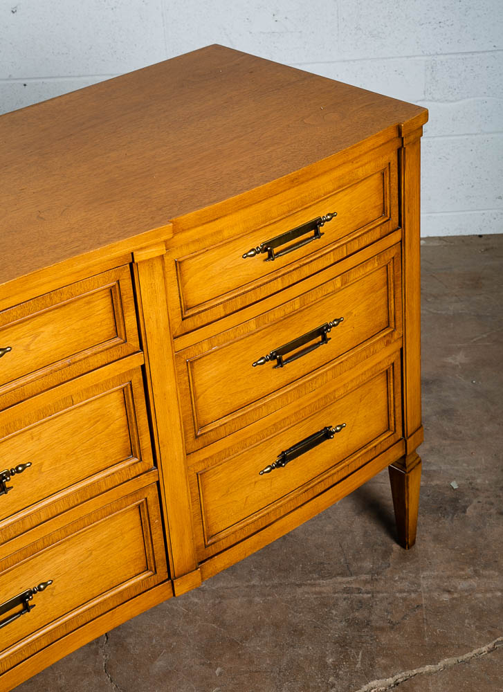 Mid Century Modern Dresser Credenza 9 Drawer Malcolm Vintage Walnut Sideboard VG - Image 11