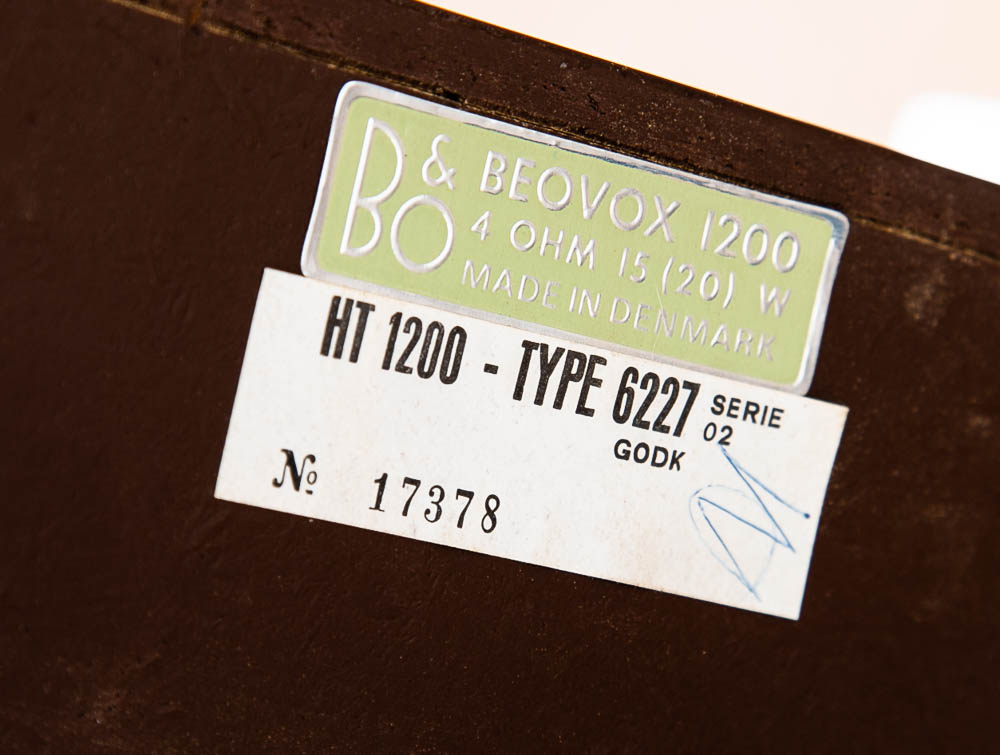 Mid Century Modern Speakers Set B&O Bang Olufsen Beovox 1200 Teak Mcm Restored - Image 8