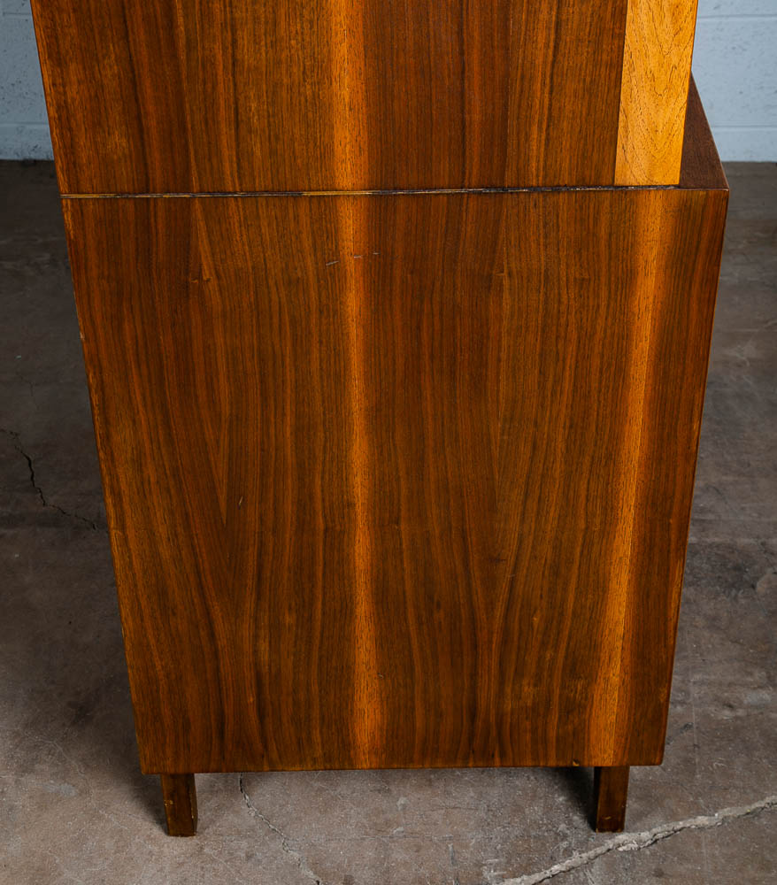 Mid Century Modern Dresser Highboy Kent Coffey Drexel 5 Drawer Walnut Vintage - Image 8