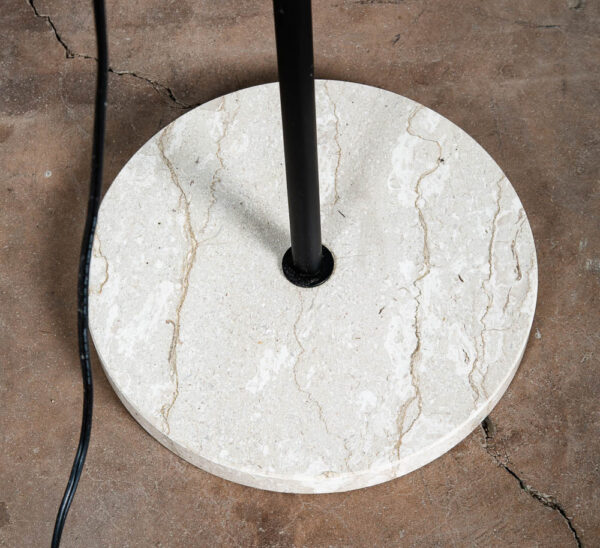 Mid Century Modern Floor Lamp Italy Marble Adjustable Post Modern Halogen Black - Image 11