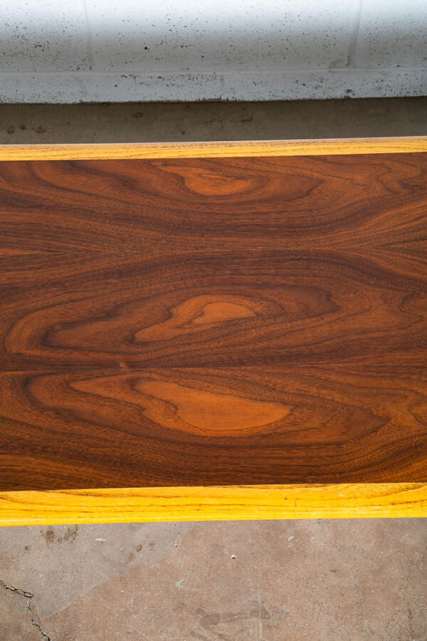Mid Century Modern Coffee Table Walnut Lane Acclaim Long Cocktail Surfboard Mcm - Image 9
